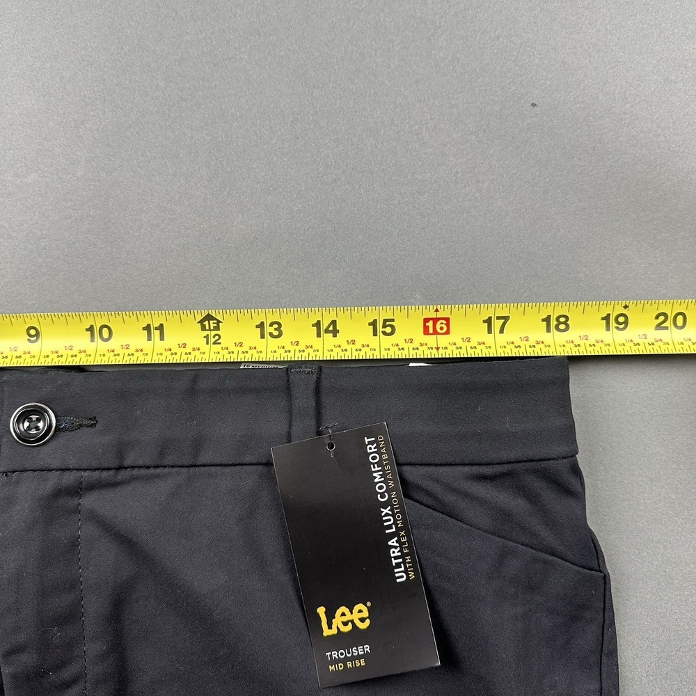 Lee Women's 16 M Ultra Lux with Flex Motion Regular Fit Trouser Pants Black NWT - Picture 6 of 12